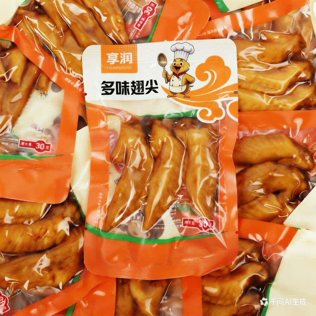 休闲解馋卤味零食多味翅尖卤味鲜嫩鸡翅尖泡卤休闲追剧小包装开袋