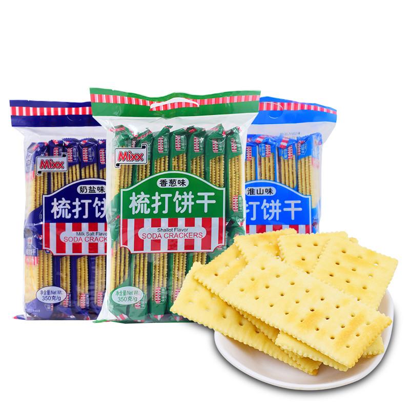 正宗苏打饼干350g*3香葱奶