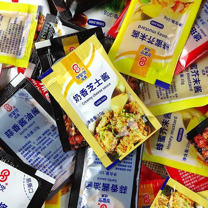 奶香芝士酱小包装韩式炸鸡店外送商用小袋琥珀甜辣蒜香酱蜂蜜芥末