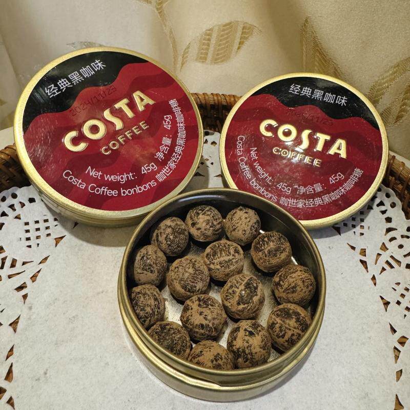 正宗COSTA咖世家咖啡糖黑咖生椰拿铁味薄荷清凉糖果开车熬夜加班