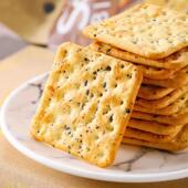 正宗香港奇亚籽苏打饼240g袋装 葱香咸味饼干 干办公室休闲