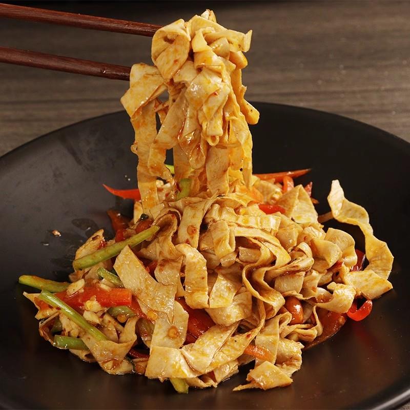 无盐豆腐皮贵州特产豆腐皮老豆皮火锅食材蛋白肉素肉千张皮500g