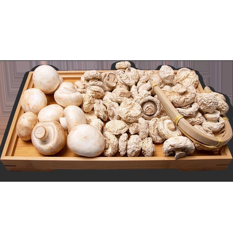 口蘑干货250克蘑菇坝上白蘑菇自然风干无硫健康炖肉煲汤食材