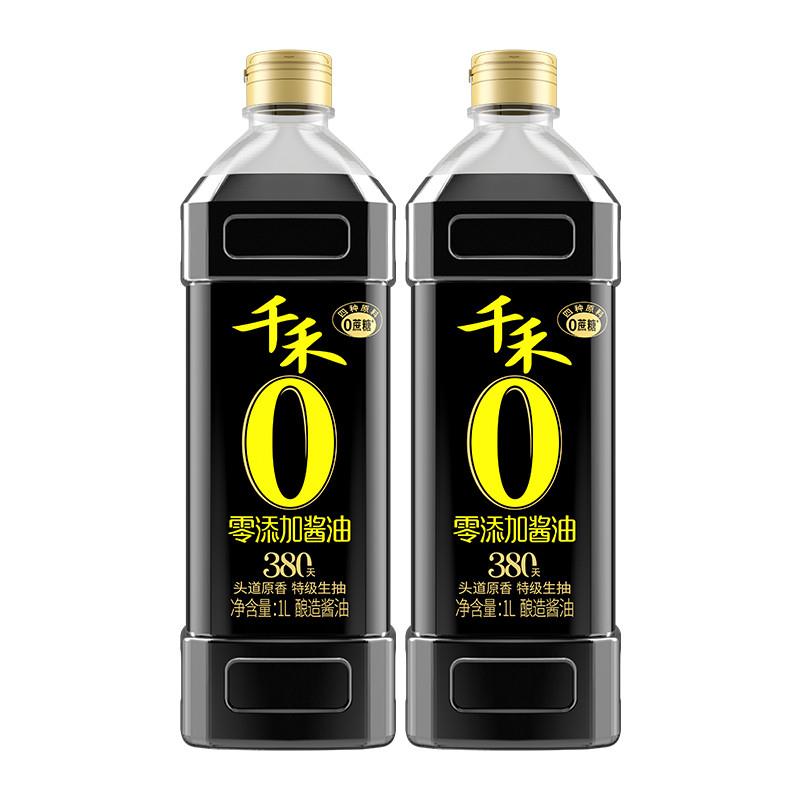 正宗酱油0添加头道380天1L