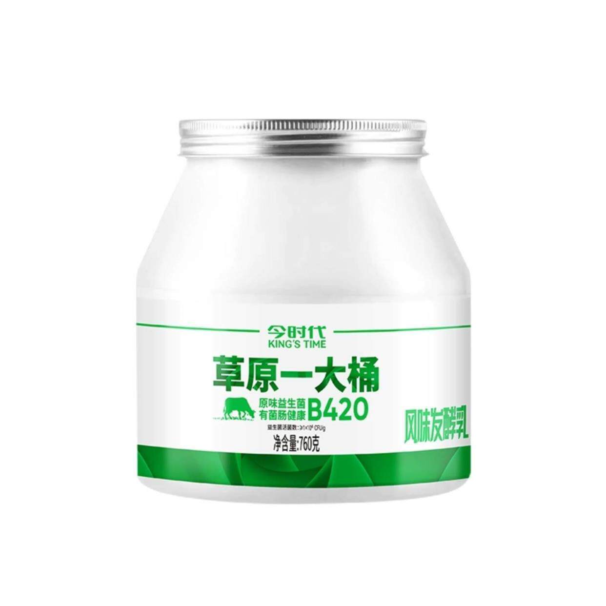 今时代草原一大桶低温内蒙古奶皮子原味风味发酵乳搅拌坚果代餐