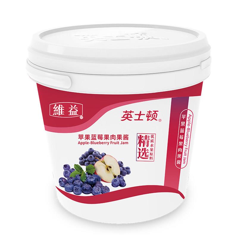 维益英士顿苹果蓝莓果肉果酱 蛋糕夹心果酱5kg烘焙甜品原材料商用