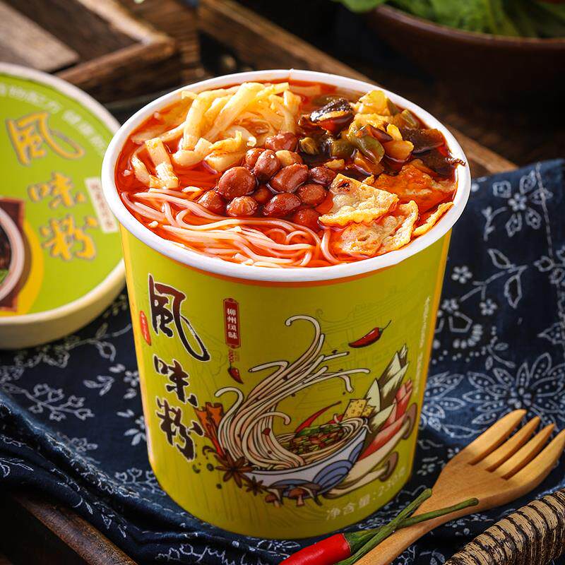速发纯素螺蛳粉素风味粉酸辣粉米线粉丝素方便面冲泡水煮螺
