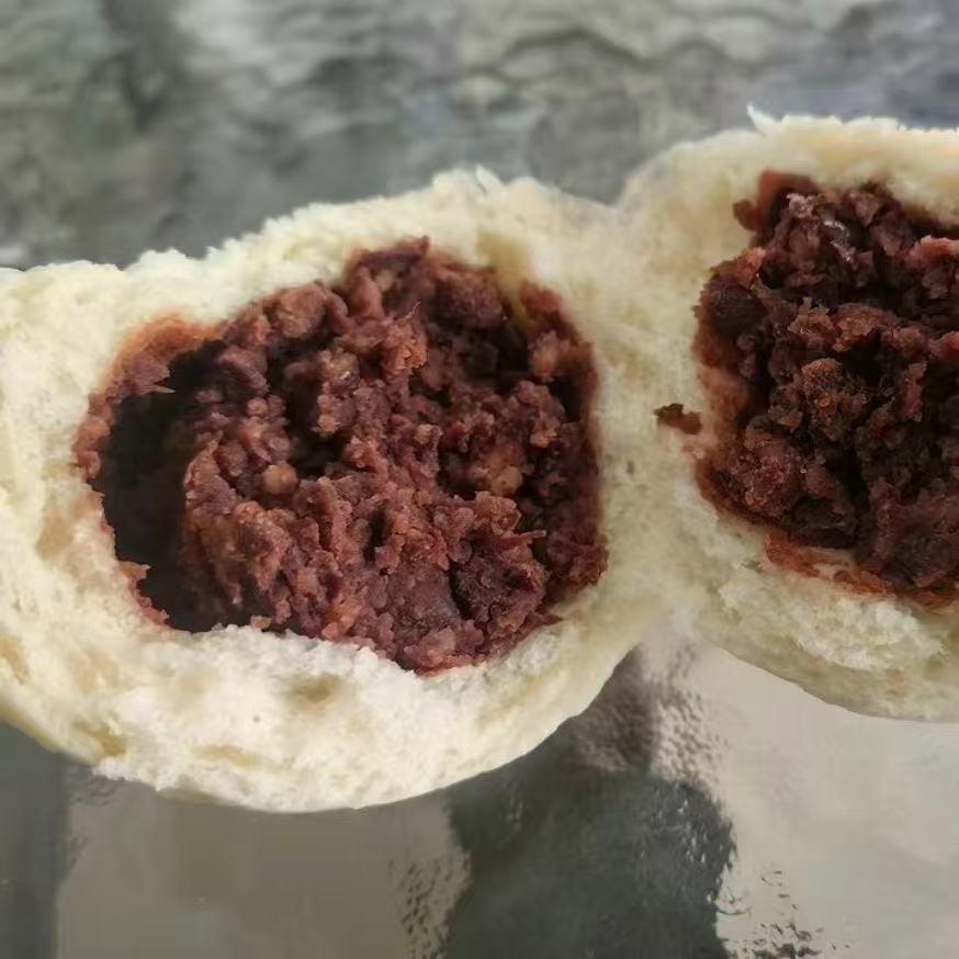 豆沙包广式早餐粘豆包甜豆包半成品速食营养儿童早餐传统老式面食