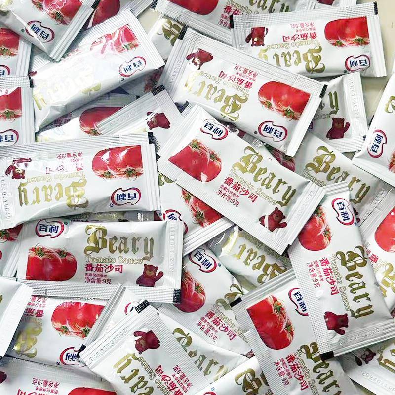 百利番茄沙司酱小包装小包外卖家用儿童薯条寿司披萨商用汉堡沙司