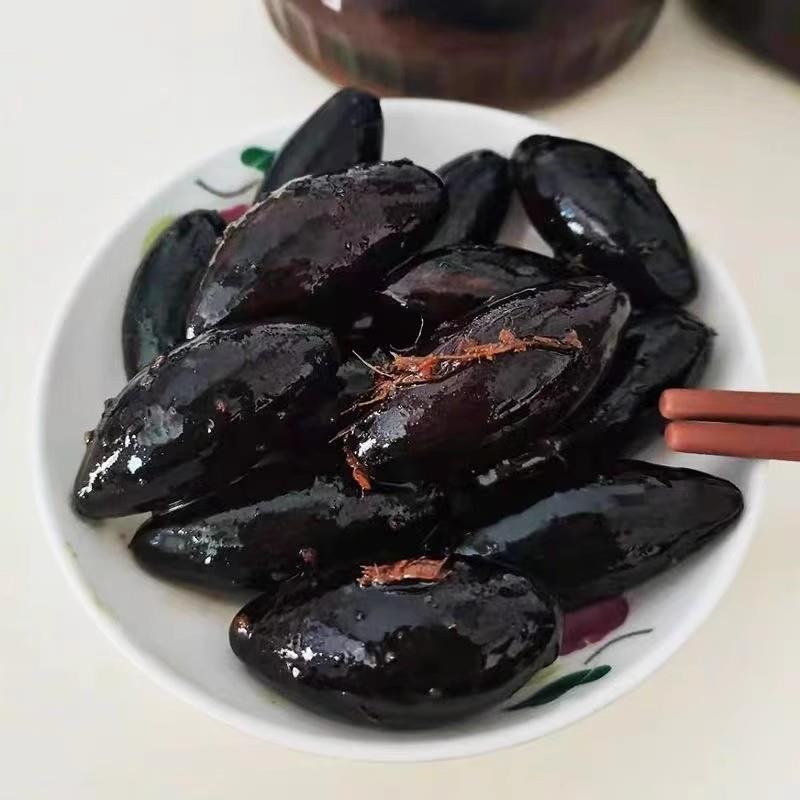 南姜乌榄潮汕特产农家纯手工乌油榄早餐下饭菜开胃小菜黑橄榄杂咸