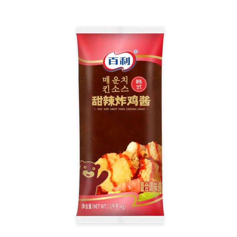 炸鸡甜辣酱百利韩式甜辣炸鸡酱商用1kg薯条酱炸鸡料理烤年糕专