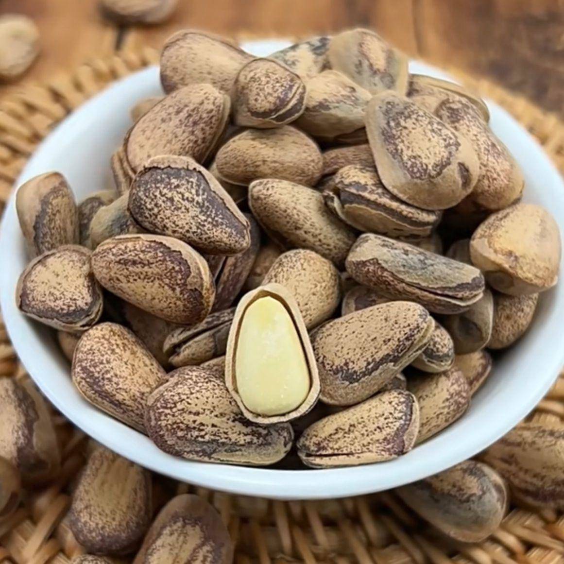 东北特产新货虎皮松子手剥开口红松子500g孕妇零食坚果袋装包邮