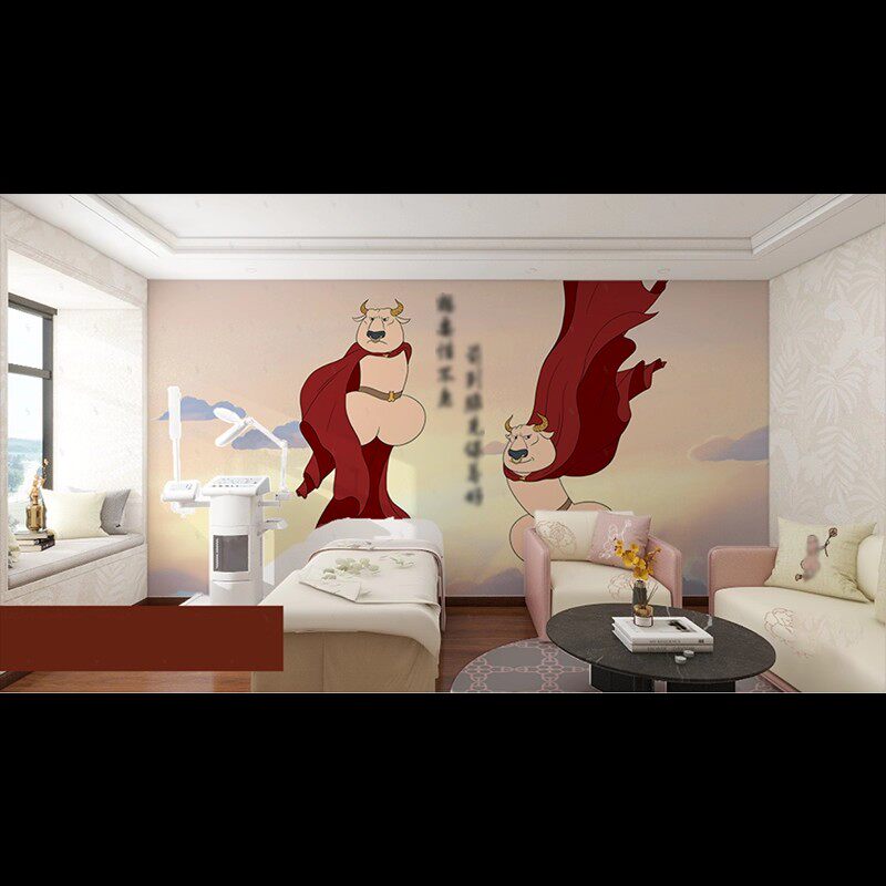 轻奢私密艺术宣传墙纸医美现代美容院墙装饰壁纸诊所情侣背景壁画,家装主材,定制壁画,淘宝优惠券,粉丝福利购,淘宝优惠卷