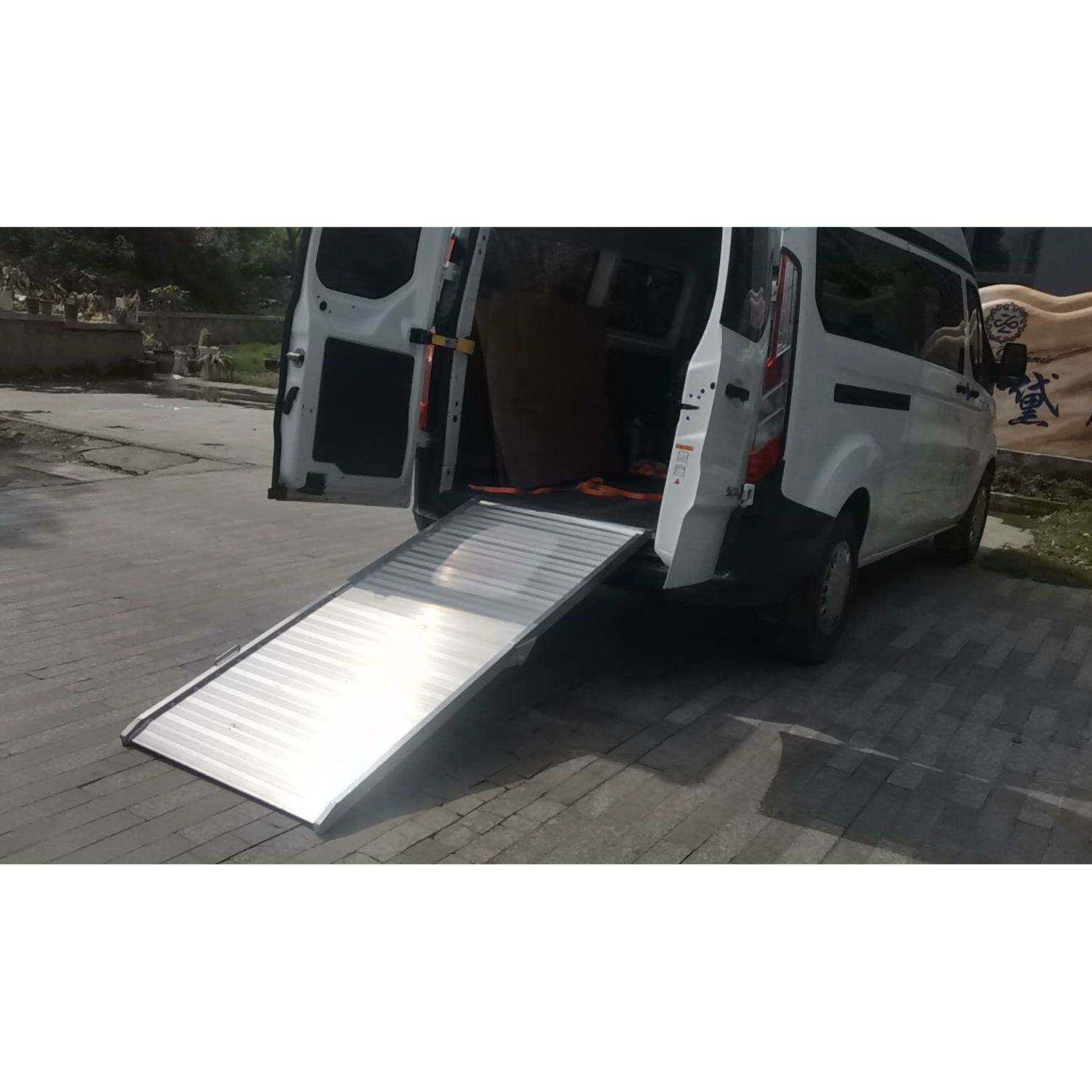 摩托车金翼哈雷滑翔推车航空箱扫地机装车上台阶铝合金坡道斜坡板