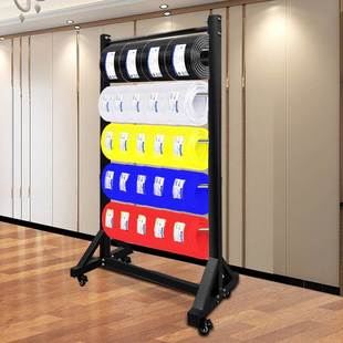 移动电线电缆展示架音响线圈光纤网线pu气管子收纳架缠绕膜放置架