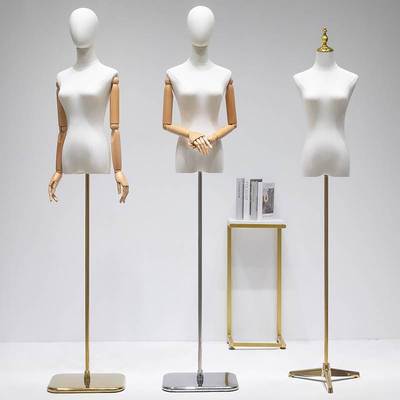 模特展示架女装专用半身韩版衣服婚纱旗袍服装店橱窗道具人体全身