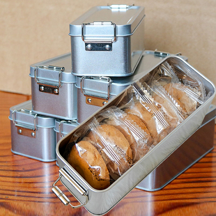 铁棍山药桃酥 蒜香烧烤味零食饼干办公室宿舍下午茶休闲食品铁盒