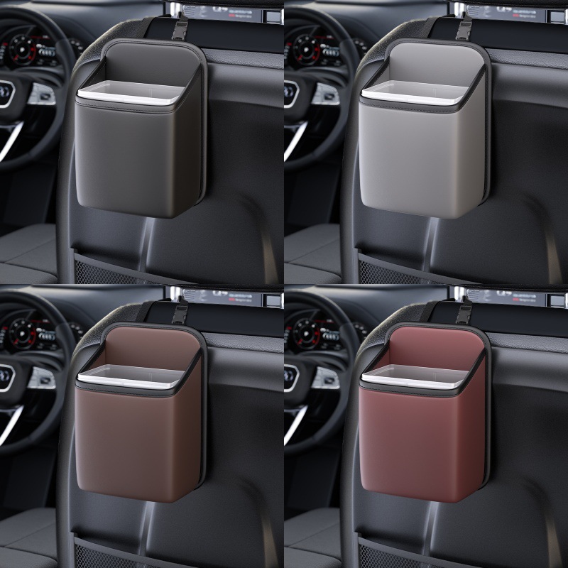 汽车座椅背悬挂式收纳袋置物储物大容量防水带提手车载车内垃圾桶