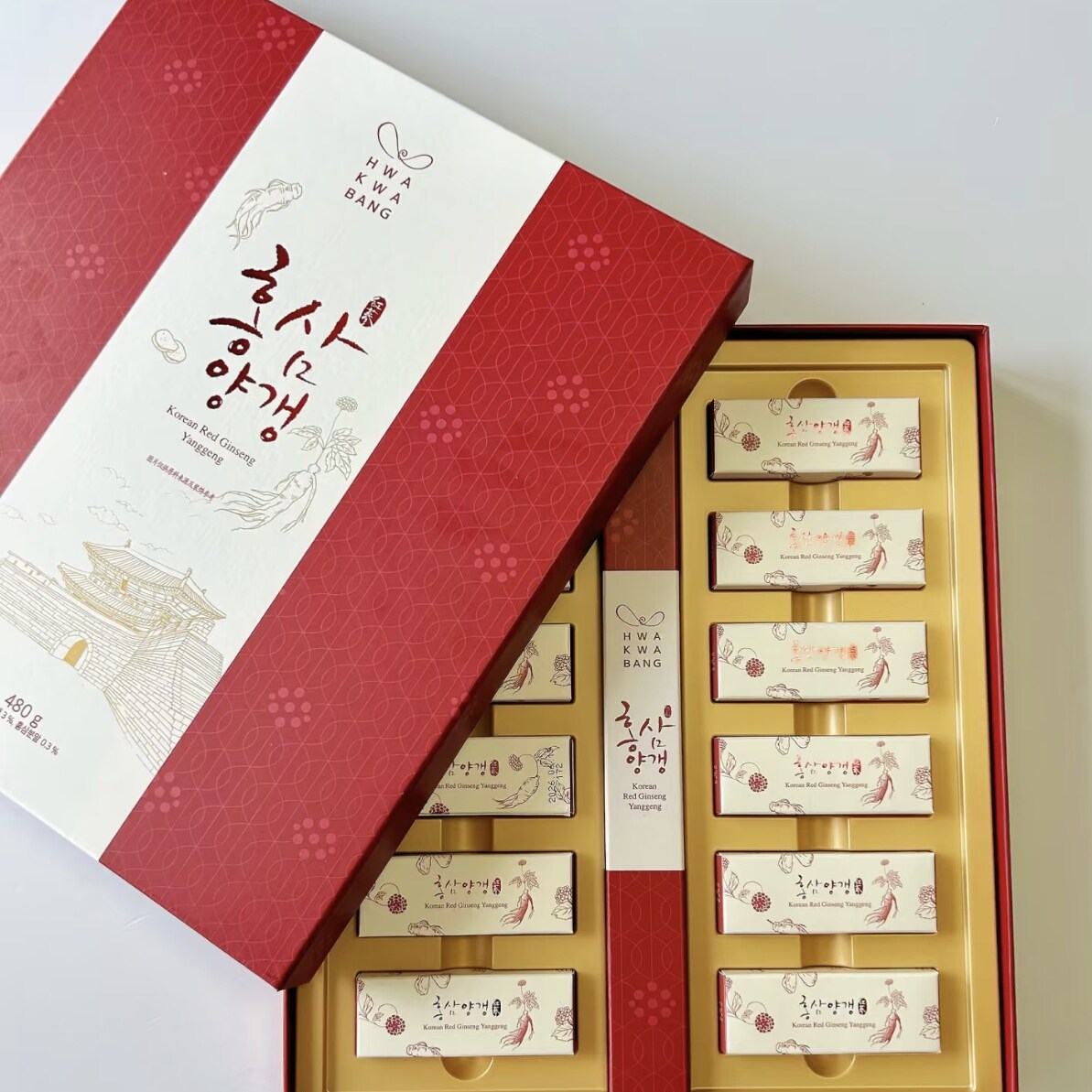 山姆韩国红参红豆羊羹(糖果)甜点红豆绵润醇厚红参清香微甘
