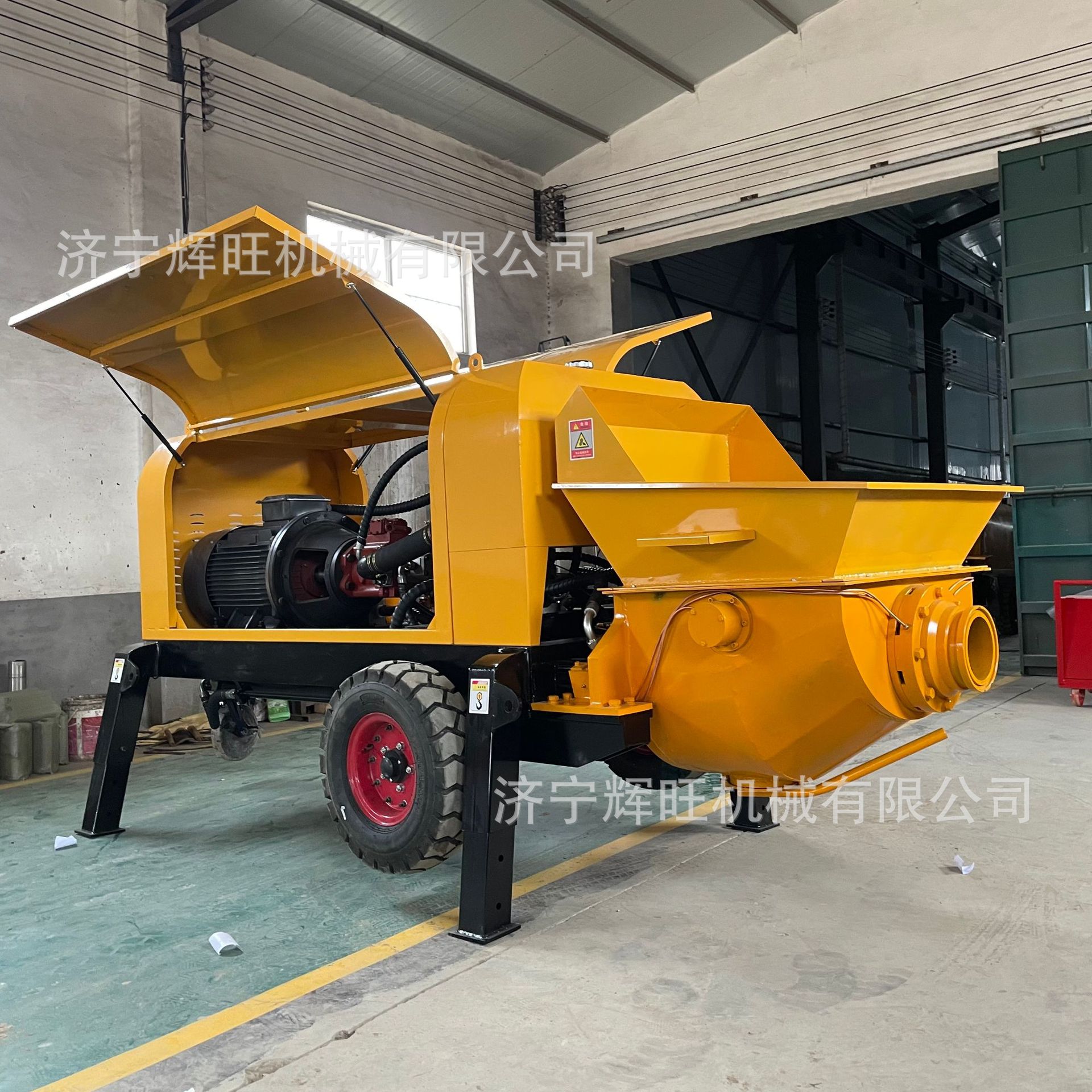 40型柴油混凝土输送浇筑地泵砂浆砼泵50型55KW1-3石子二次构造泵