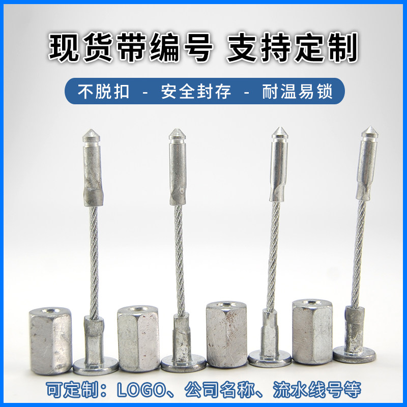 钢丝高保铅封集装箱码头封条高保封货柜车施封锁集装箱封条锁扣条,基础建材,缎带/扎带,淘宝优惠券,粉丝福利购,淘宝优惠卷