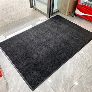 店门口地毯尼龙脚垫吸水进门防滑商用商铺店面黑色地垫入户门垫