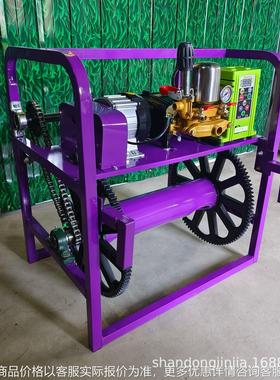 农用48V60V电三轮远程遥控自动收卷管高压电动喷雾打药机