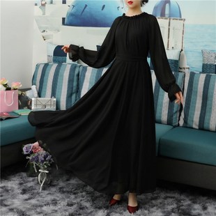 夏季新款长裙胖mm大码连衣裙千金感雪纺打底气质显瘦微胖独特裙子