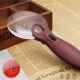 20倍 12倍 高倍手持放大镜90mm 带LED灯阅读老人礼盒高清晰 包邮