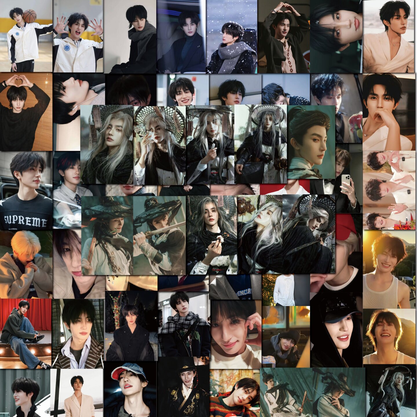 上新56张演员张翅高颜值明星卡片贴纸 翅煲周边应援物料 可定制 墙面洞洞板毛毡板装饰卡片