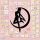 50张美少女战士Sailor Moon水手月亮少女漫画贴纸月野兔火野丽爱野美奈子DIY手机壳充电宝笔记本行李箱桌面