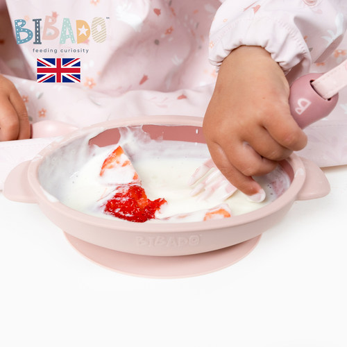 英国Bibado宝宝硅胶辅食大吸盘碗