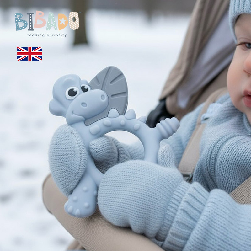 Bibado恐龙多蒂硅胶婴幼儿牙胶磨牙棒宝宝口欲期出牙期防吃手咬胶