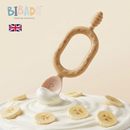 Bibado英国婴儿U型辅食训练勺1只装宝宝学吃饭喂饭自主进食餐具