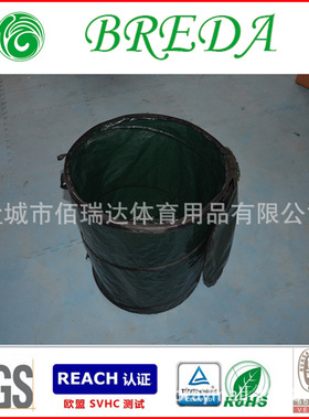热销可循环使用容量90L伸缩园艺袋墨绿色PE弹力树叶桶带拉链盖片