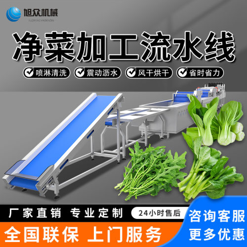 蔬菜清洗流水线自动输送土豆清洗机商用大型毛菜加工配送央厨设备