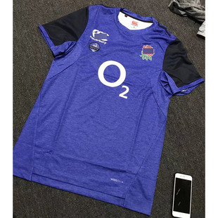 英格兰Rugby橄榄球吸湿排汗面料速干透气数码印花球衣短袖T恤