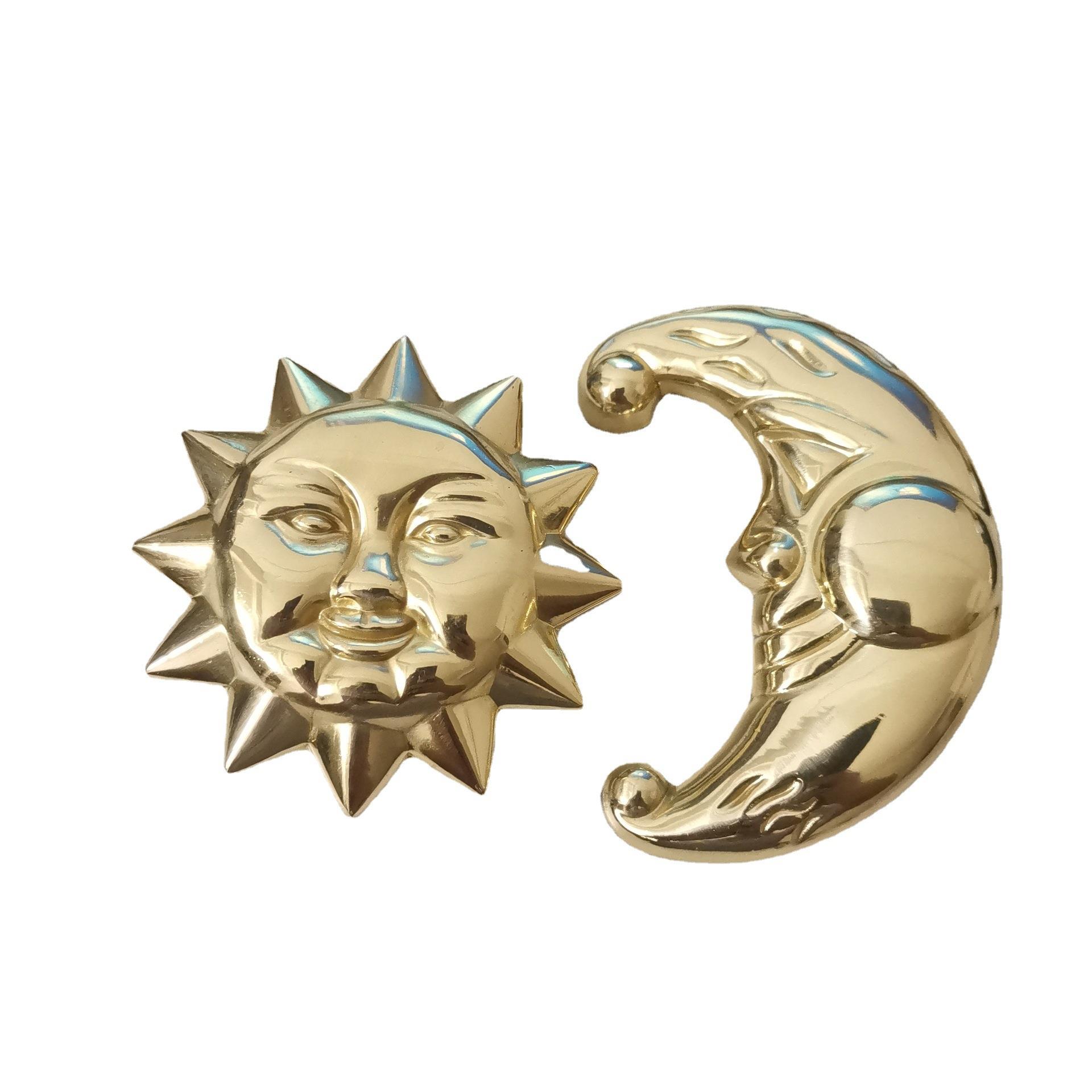 黄铜锻造 太阳 月亮 家具 柜门 酒柜 橱柜 抽屉 拉手 把手