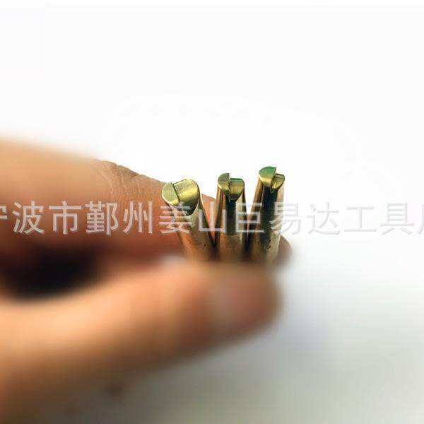 皮具工具手柄平头起鼓套装 铜头平头起鼓器 (押捻)