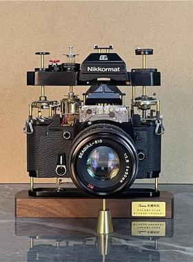 老工匠手工艺品/立体古董空间爆炸相机/真机拆解相机别墅摆件