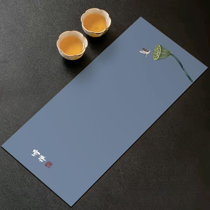 中式茶席茶垫硅藻泥吸水沥水垫茶杯垫隔热茶桌茶水垫餐垫可裁剪