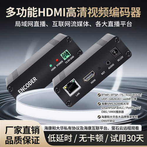 海康大华私有协议H.265编码器