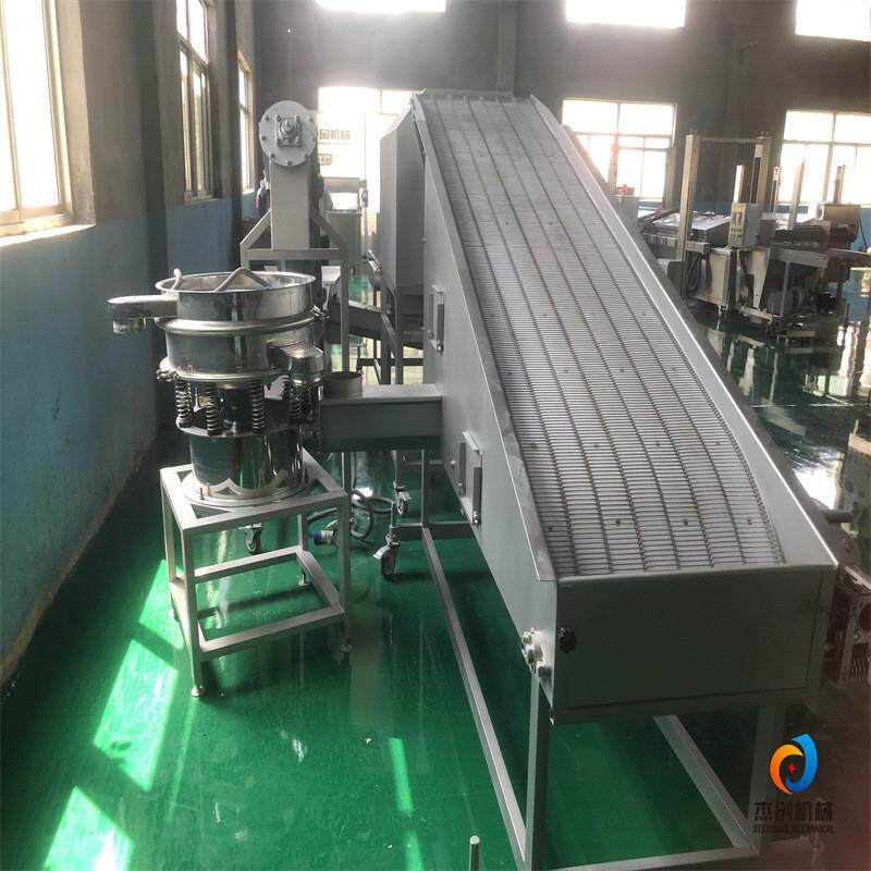 海产品油炸机 小螃蟹上粉机器 全自动螃蟹腿裹粉油炸生产线