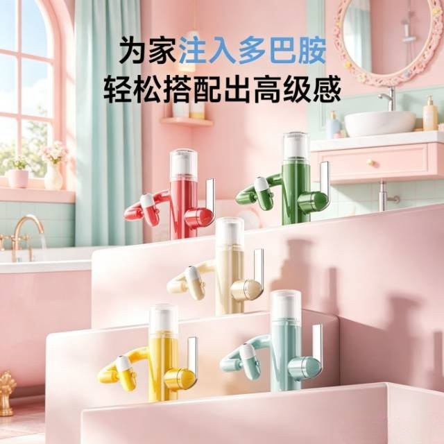 摩唐机器人洗脸盆水龙头多巴胺卫生间精铜富氧气泡水招财猫机械臂