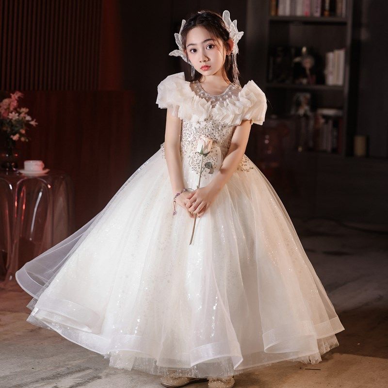 女童礼服轻奢小众高端生日公主裙夏花童婚礼钢琴演奏主持人演出服,童装/婴儿装/亲子装,儿童礼服,淘宝优惠券,粉丝福利购,淘宝优惠卷