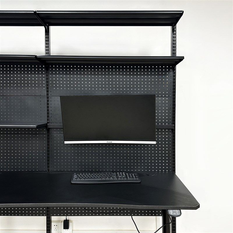 显示器支架臂增高台式电脑挂免打孔少女洞洞板书架五金配件电竞