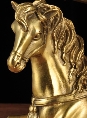 大号纯铜马上封侯摆件猴子马工艺品送领导办公室桌招财客厅装饰品