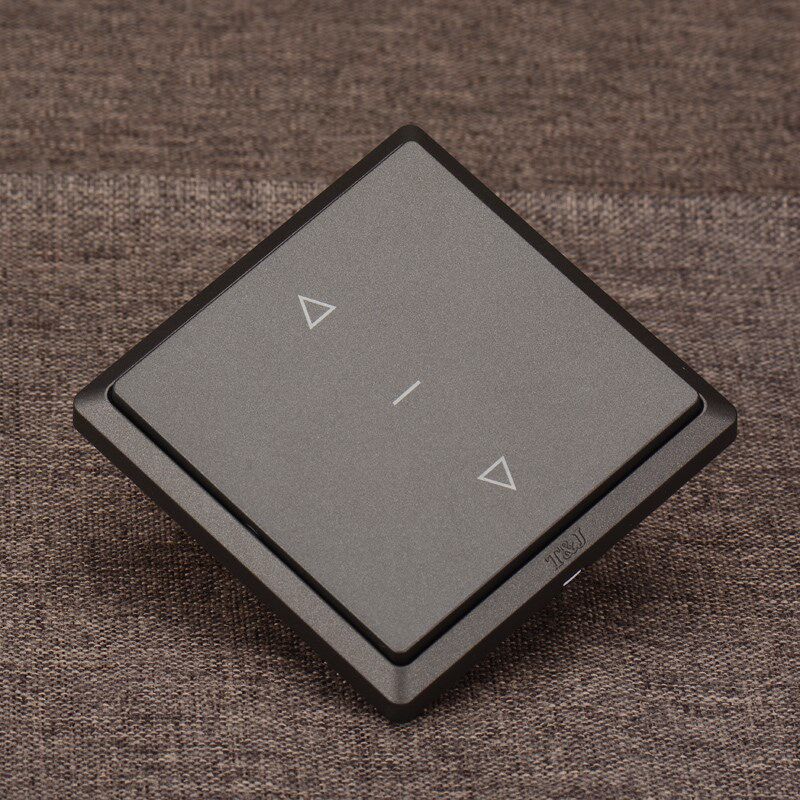 【CS】天基86型6A一位/二位电动窗帘回弹开关 按键自动复位面板