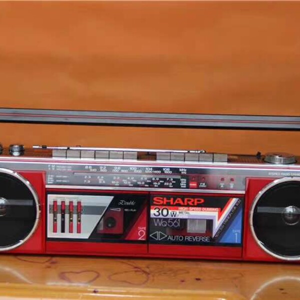 日本原装进口 Sharp/夏普WQ-561双卡收录机 声宝收议价