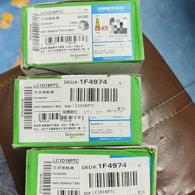 全新施耐德交流接触器LC1D18P7C，有5个议价